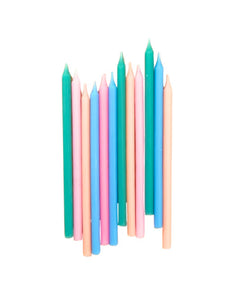 Pastel Rainbow Candles