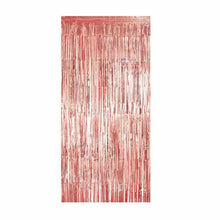 Load image into Gallery viewer, Hanging Curtain Background Metallic Rose Gold