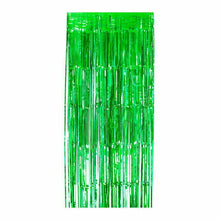 Load image into Gallery viewer, Hanging Foil Curtain Background Green