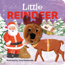 Load image into Gallery viewer, Christmas Little Reindeer Finger Puppet Book