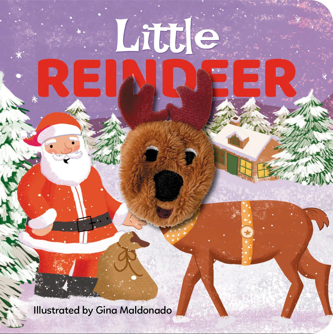 Christmas Little Reindeer Finger Puppet Book