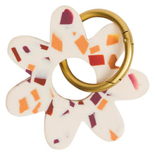 Load image into Gallery viewer, SAGE x CLARE WHITNEY KEYRING - NOUGAT TERRAZZO
