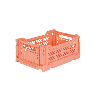 Ay-Kasa Mini Folding Crate Salmon