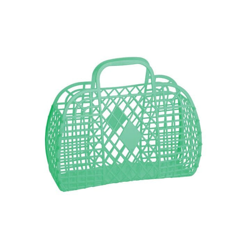 Sun Jellies Small Retro Basket Green