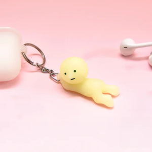 Smiski Keychain Grabbing Key