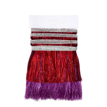 Load image into Gallery viewer, Tinsel Fringe Garland Red &amp; Pink