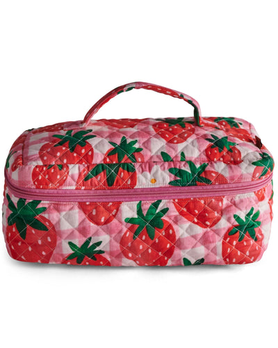 KIP & Co. Strawberry Jam Quilted Toiletry Case