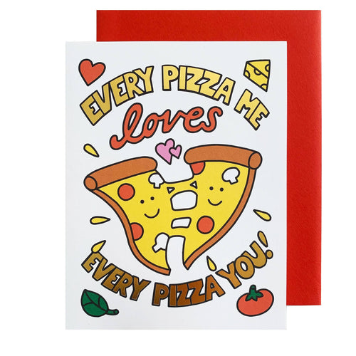 Pizza Love Valentine's Day Card