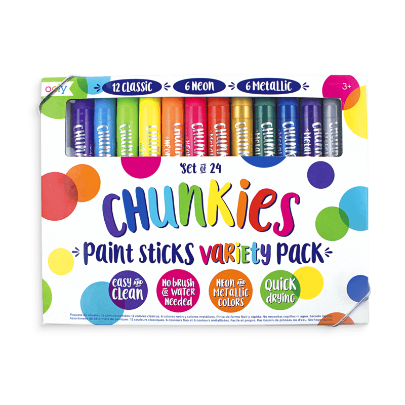 Ooly Chunky Paint Sticks Set 24 Invite Me