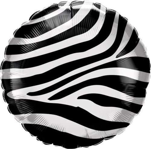 Zebra 45cm Foil Balloon