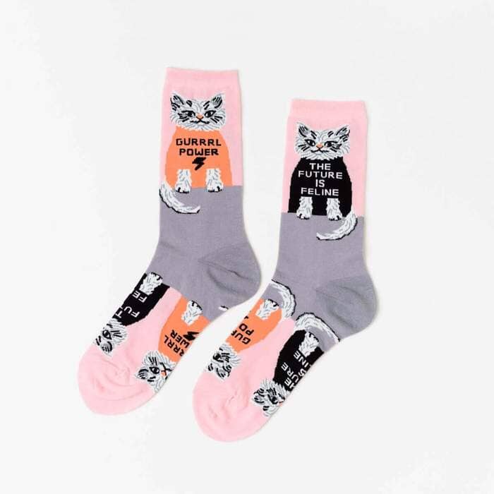 Women's - Future Is Feline Crew Socks