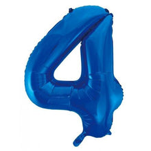 Load image into Gallery viewer, Blue Number Foil Balloon 86cm