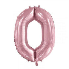 Load image into Gallery viewer, INFLATED Light Pink Number Foil Balloon 86cm