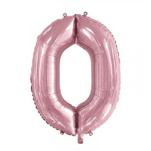 INFLATED Light Pink Number Foil Balloon 86cm