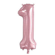 Load image into Gallery viewer, Light Pink Number Balloons 86cm