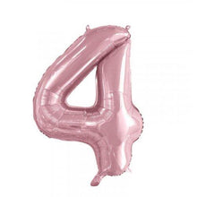 Load image into Gallery viewer, INFLATED Light Pink Number Foil Balloon 86cm