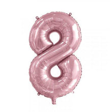 Load image into Gallery viewer, INFLATED Light Pink Number Foil Balloon 86cm