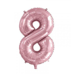 INFLATED Light Pink Number Foil Balloon 86cm