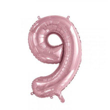 Load image into Gallery viewer, INFLATED Light Pink Number Foil Balloon 86cm