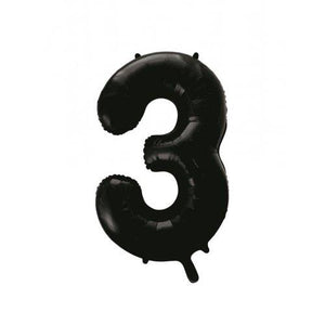 Black Number Foil Balloon 86cm