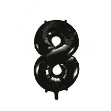 Load image into Gallery viewer, INFLATED Black Number Foil Balloon 86cm
