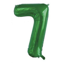 Load image into Gallery viewer, INFLATED Green Number Foil Balloon 86cm