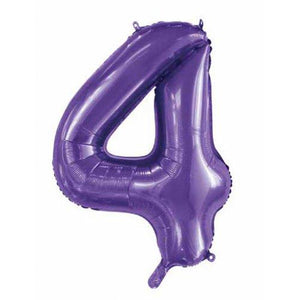 Purple Number Balloons 86cm