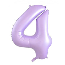 Load image into Gallery viewer, Matte Pastel Lilac Number Foil Balloon 86cm