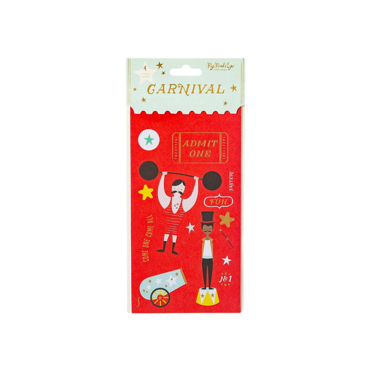 Carnival Sticker Set (Set 4 Sheets) – Invite Me