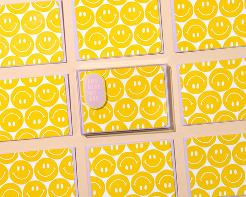 Notecard Set Smiley Faces (Set 8)