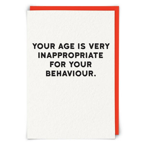 Behaviour Greetings Card