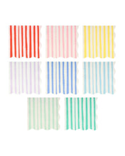 Load image into Gallery viewer, Mixed Stripe Large Napkins (Pack 16)