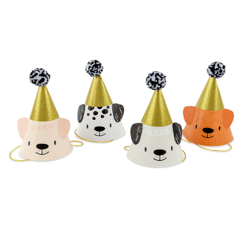 Bow Wow Party Hats (Pack 8)