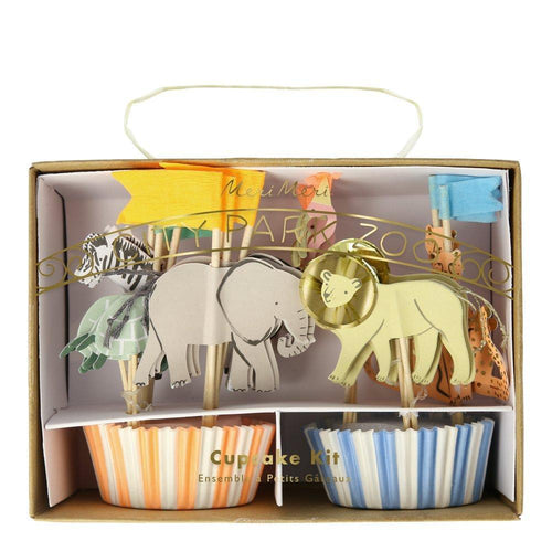 Safari Animals Cupcake Kit (Pack 24)