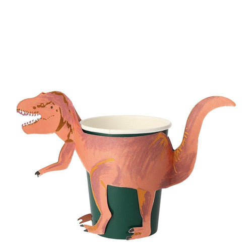 Dinosaur Kingdom T-Rex Cups (Pack 8)