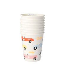 Load image into Gallery viewer, Race Car Party Cups (Pack 8)