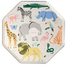Load image into Gallery viewer, Safari Animal Dinner Plates (Pack 8)