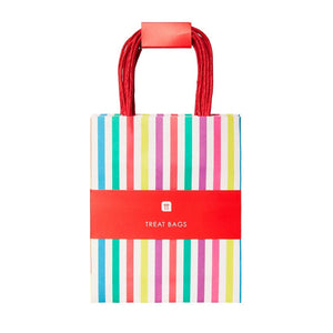 Rainbow Striped Gift Bags (Pack 8)