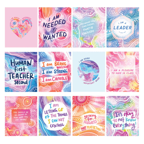 The Teaching Tools - x Holly Sanders: 12 Pack Affirmation Cards