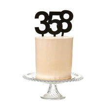 Load image into Gallery viewer, Black Number Cake Topper