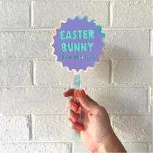 Load image into Gallery viewer, Easter Bunny Stop Here Stake
