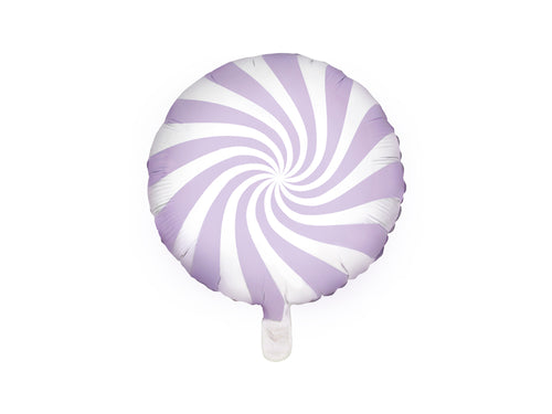 Candy Swirl Foil Balloon Pastel Purple
