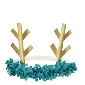 Reindeer Fringe Antler Headbands (Pack 8)