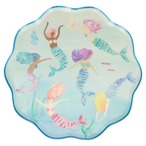 Mermaids Swimming Plates (Set of 8)