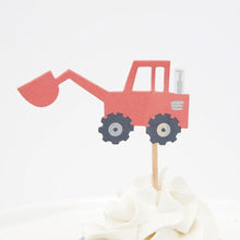 Load image into Gallery viewer, Construction Cupcake Kit (Set 24 Toppers)