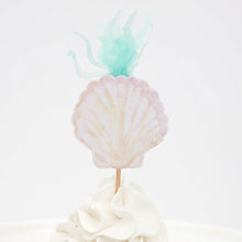 Load image into Gallery viewer, Mermaid Cupcake Kit (Set of 24 Toppers)