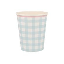 Load image into Gallery viewer, Gingham Cups (Pack 12)