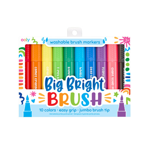 Big Bright Brush Markers Set 10