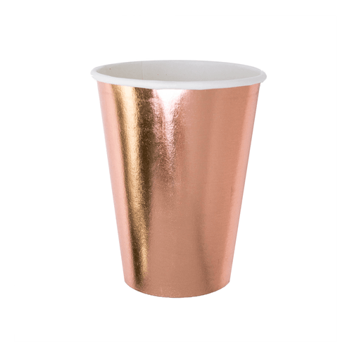 Rose Gold Large Cups (Pack 8)