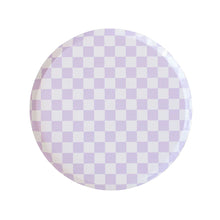 Load image into Gallery viewer, Checkered Purple Plates Small (Pack 8)